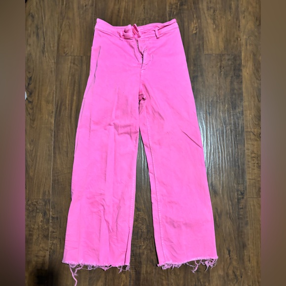 Zara Pants - Zara Bright Pink Wide Leg Trousers